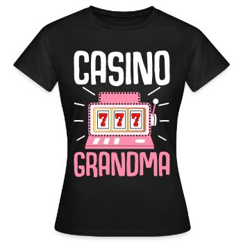 Casino Oma Spielautomat Casino Lover - Frauen T-Shirt - Schwarz - Vorne - AI Model Female 172 dark (172cm)