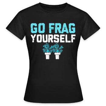 Récif de corail, aquarium de corail, aquariophile, Go Frag - T-shirt Femme - noir - Devant - AI Model Female 172 dark (172cm)