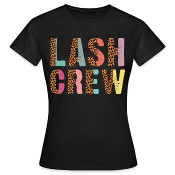 Lash Crew Artiste de cils Amant des cils - T-shirt Femme - noir - Devant - AI Model Female 172 dark (172cm)