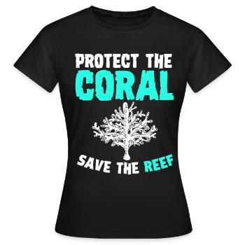 récif corallien aquarium aquariophile coraux - T-shirt Femme - noir - Devant - AI Model Female 172 dark (172cm)