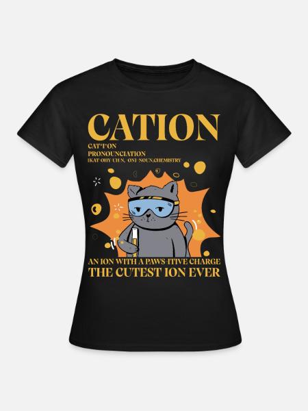 Kation - Vrouwen T-shirt - zwart