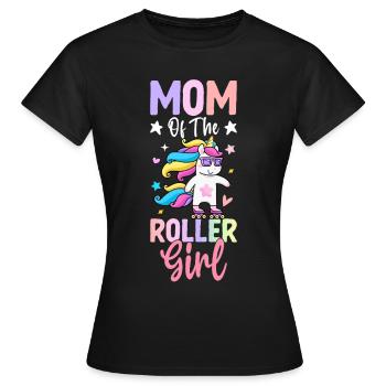 Maman De La Fille Roller Patineur Fille Patineur T - T-shirt Femme - noir - Devant - AI Model Female 172 dark (172cm)