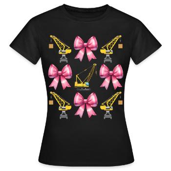 Coquette Arch Grutier Opérateur de grue - T-shirt Femme - noir - Devant - AI Model Female 172 dark (172cm)