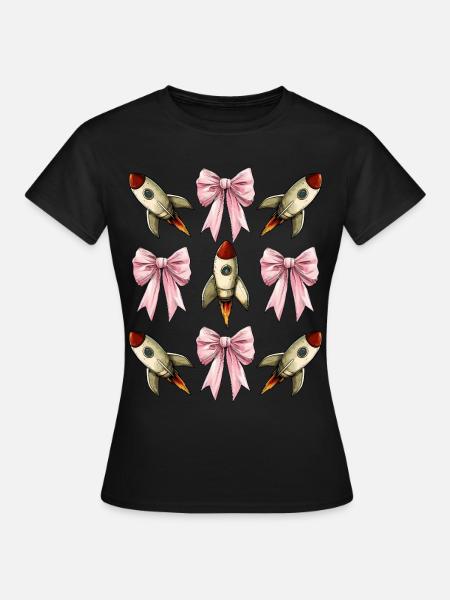 Kokettenbogen Weltraumrakete Space Shuttle - Frauen T-Shirt - Schwarz