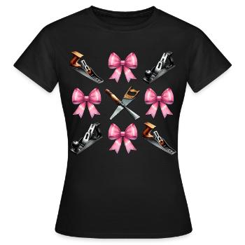 Coquette Arc Menuisier - T-shirt Femme - noir - Devant - AI Model Female 172 dark (172cm)