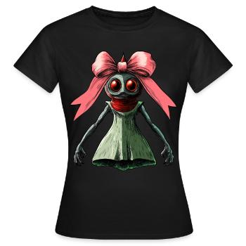 Coquette Arc Flatwoods Monster Cryptide - T-shirt Femme - noir - Devant - AI Model Female 172 dark (172cm)