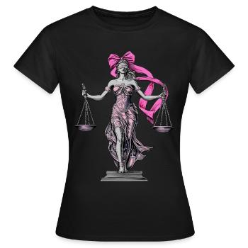 Arc coquet Dame Juge Avocat Avocat - T-shirt Femme - noir - Devant - AI Model Female 172 dark (172cm)