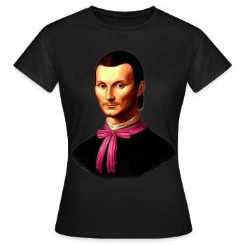 Arc Coquette Machiavel Le Prince Fille - T-shirt Femme - noir - Devant - AI Model Female 172 dark (172cm)