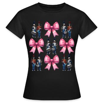 Coquette arc fanfare musicien fille - T-shirt Femme - noir - Devant - AI Model Female 172 dark (172cm)