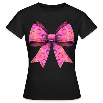 Nœud coquet Symbole féministe Féminisme - T-shirt Femme - noir - Devant - AI Model Female 172 dark (172cm)
