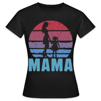 Mamma - Frauen T-Shirt - Schwarz - Vorne - AI Model Female 172 dark (172cm)