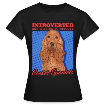Cocker Spaniel Cocker Spaniel Gift - Women's T-Shirt - black - Front - AI Model Female 172 dark (172cm)