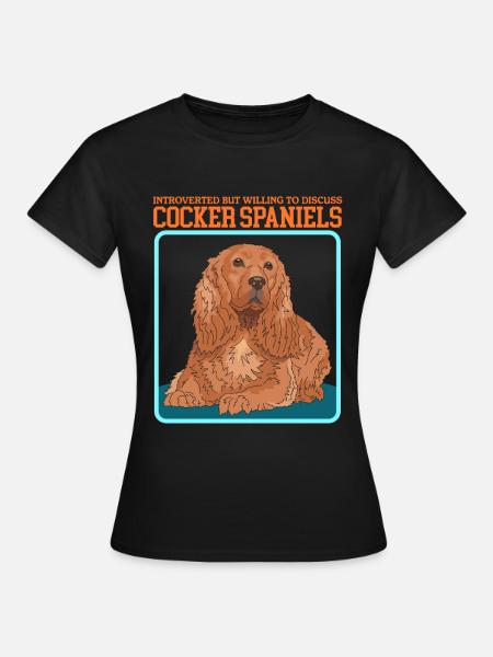 Cocker Spaniel Cockerspaniel Geschenke - Frauen T-Shirt - Schwarz