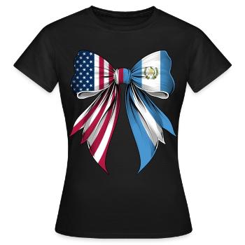 Boucle Coquette Racines Guatemala - T-shirt Femme - noir - Devant - AI Model Female 172 dark (172cm)