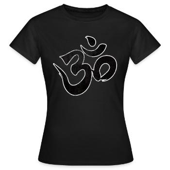 Om Goa Hindou t-shirt hindoue - T-shirt Femme - noir - Devant - AI Model Female 172 dark (172cm)
