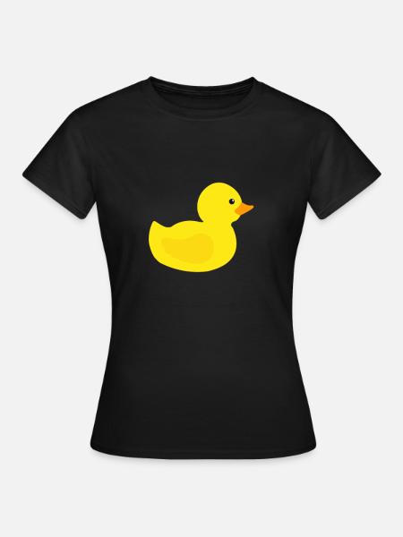 Gummiente - Frauen T-Shirt - Schwarz