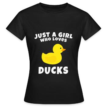 Rubber duck rubber duck - Women's T-Shirt - black - Front - AI Model Female 172 dark (172cm)