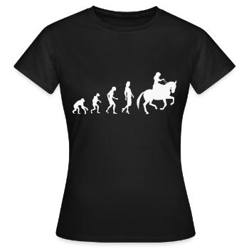 Cheval Evolution Iceland island Tölt rider - T-shirt Femme - noir - Devant - AI Model Female 172 dark (172cm)