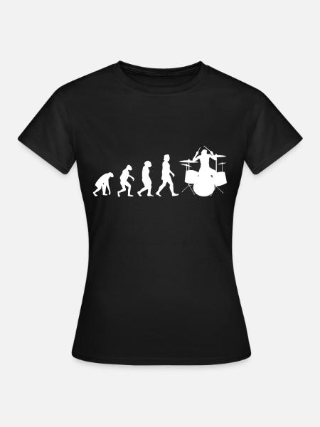 Drummer Evolution Drums - Women's T-Shirt - black