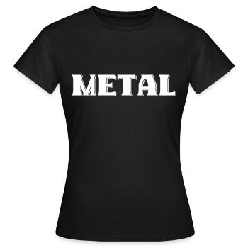 Metal Music - Women's T-Shirt - black - Front - AI Model Female 172 dark (172cm)