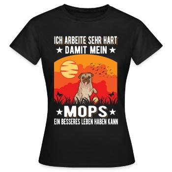 Carlin Meilleure Vie - T-shirt Femme - noir - Devant - AI Model Female 172 dark (172cm)