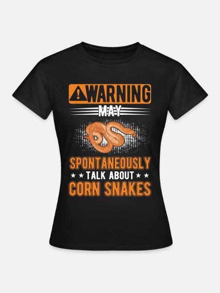 May spontaneously talk about Corn Snakes - Frauen T-Shirt - Schwarz