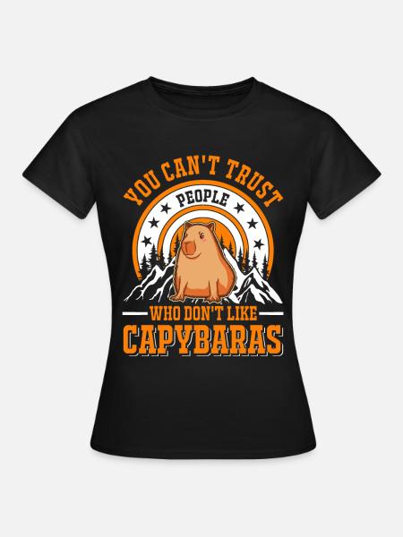 Capybara Wasserschwein Capibara - Women's T-Shirt - black