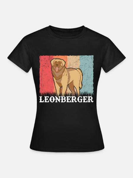 Leonberger Retro - Frauen T-Shirt - Schwarz