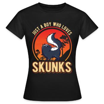 Skunk Boy Skunk - Women's T-Shirt - black - Front - AI Model Female 172 dark (172cm)