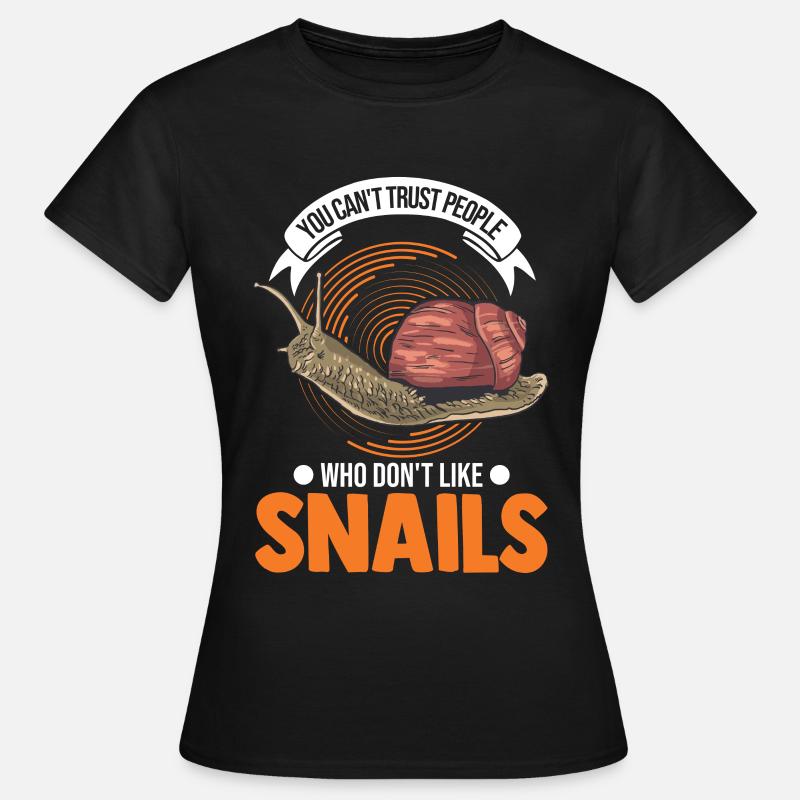 Snail snail lovers - Women's T-Shirt - black