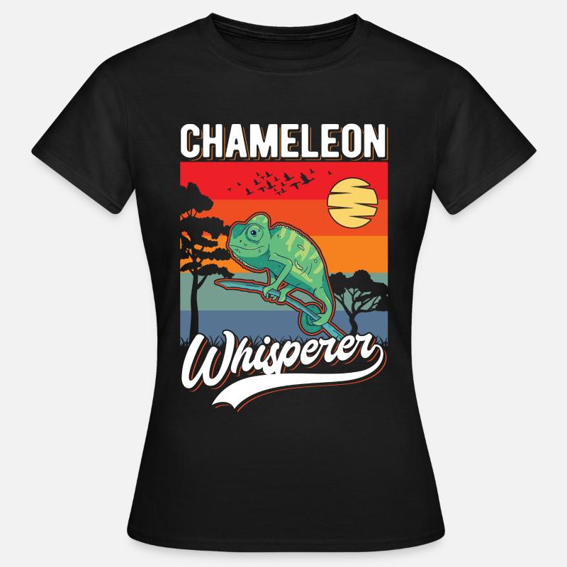 Chamäleon Flüsterer Chameleon Whisperer - Frauen T-Shirt - Schwarz