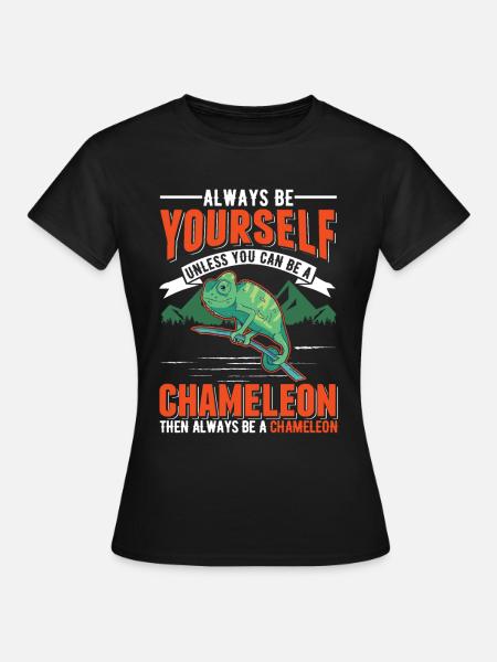 Chameleon Gift Chameleon - Women's T-Shirt - black