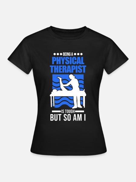 Physiotherapeutin Geschenk Physiotherapie Physio - Dame-T-shirt - sort