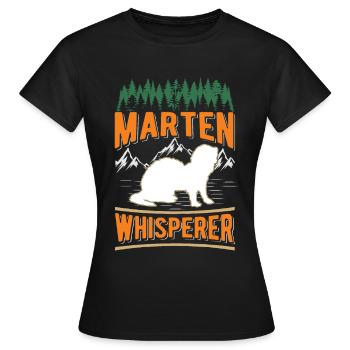 Martre Murmure Arbre Martre - T-shirt Femme - noir - Devant - AI Model Female 172 dark (172cm)