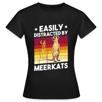 Suricate Cadeau Suricate Suricate - T-shirt Femme - noir - Devant - AI Model Female 172 dark (172cm)