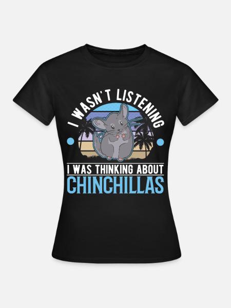 Chinchilla Liebhaber - Frauen T-Shirt - Schwarz