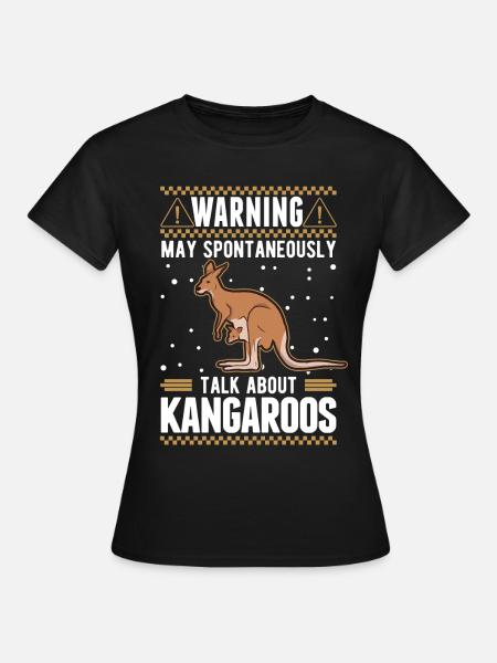 Kangourou Australie Kangourou australien - T-shirt Femme - noir