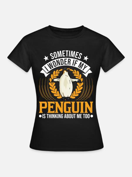 Penguin Penguin Emperor Penguin Yellow-eyed Penguin - Women's T-Shirt - black