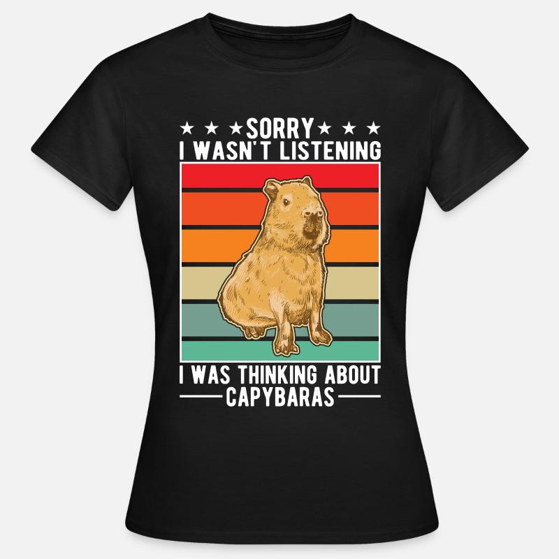 Capybara Gift Capibara capybara - Women's T-Shirt - black