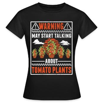 Tomato Gift Tomato Grower Tomatoes - Women's T-Shirt - black - Front - AI Model Female 172 dark (172cm)