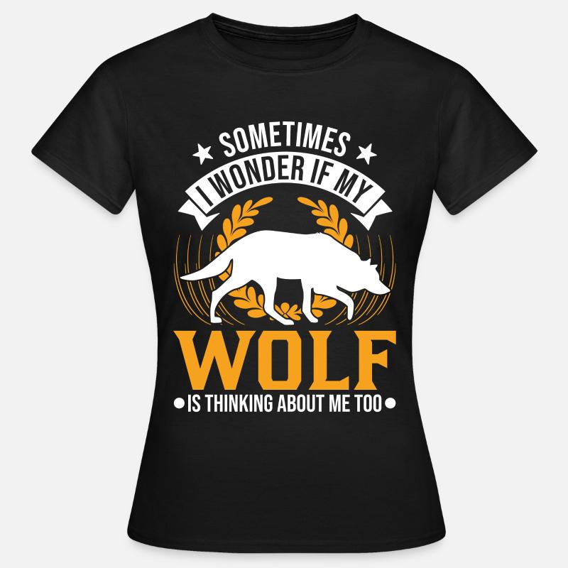 Wolf Lover Gift Wolf Pack - Women's T-Shirt - black
