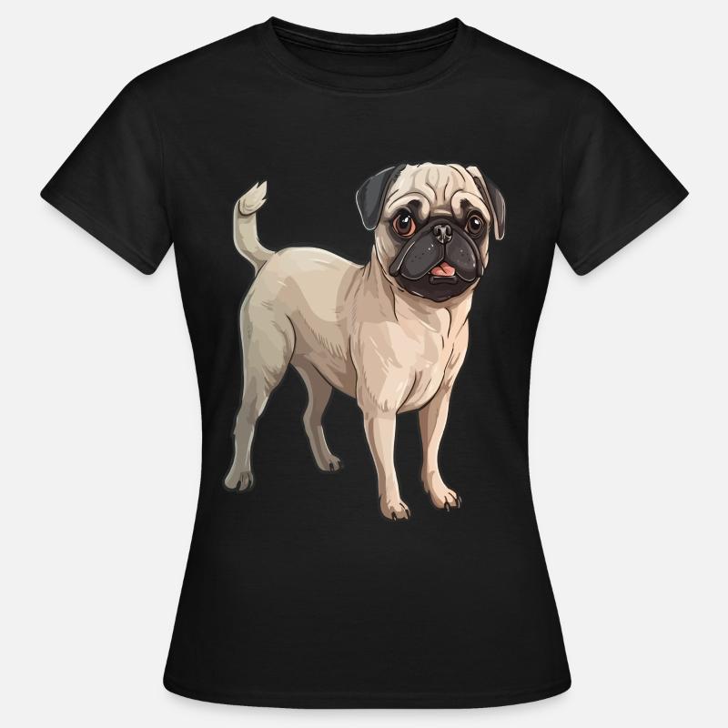 Boxer Cute Dog - Women's T-Shirt - black