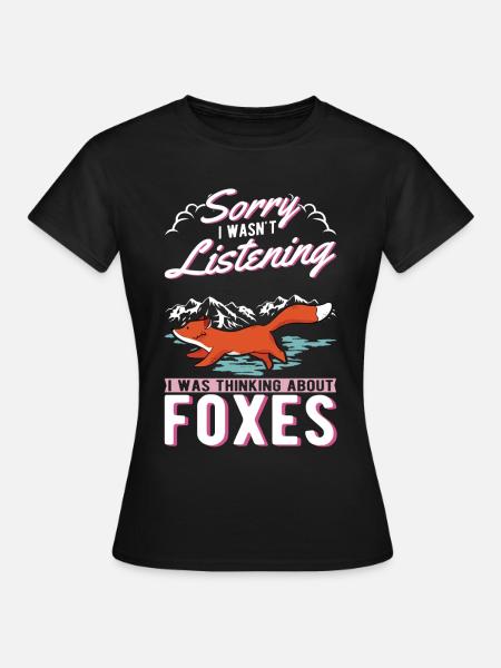 Fuchs Geschenk Rotfuchs - Frauen T-Shirt - Schwarz