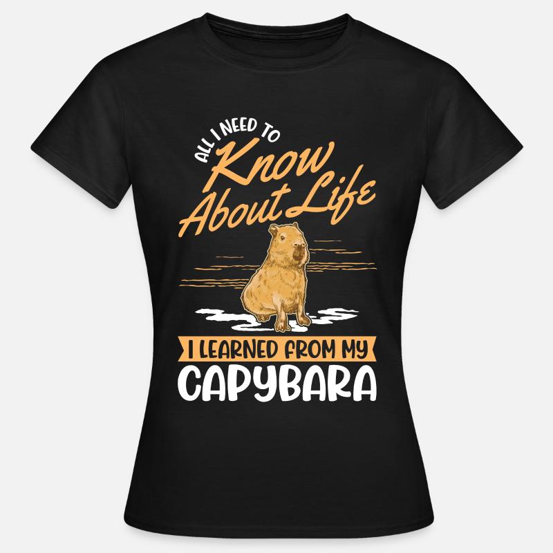Capybara Wasserschwein Capibara - Women's T-Shirt - black