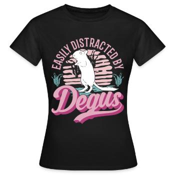Degu Gift Shrub Rat Forest Degu - Women's T-Shirt - black - Front - AI Model Female 172 dark (172cm)