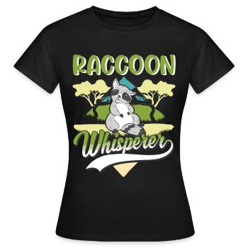 Raton laveur Raton laveur - T-shirt Femme - noir - Devant - AI Model Female 172 dark (172cm)