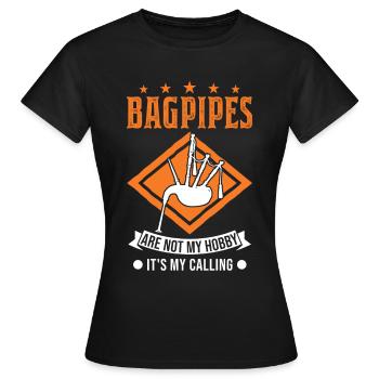 Cornemuses Hobby Cornemuses - T-shirt Femme - noir - Devant - AI Model Female 172 dark (172cm)