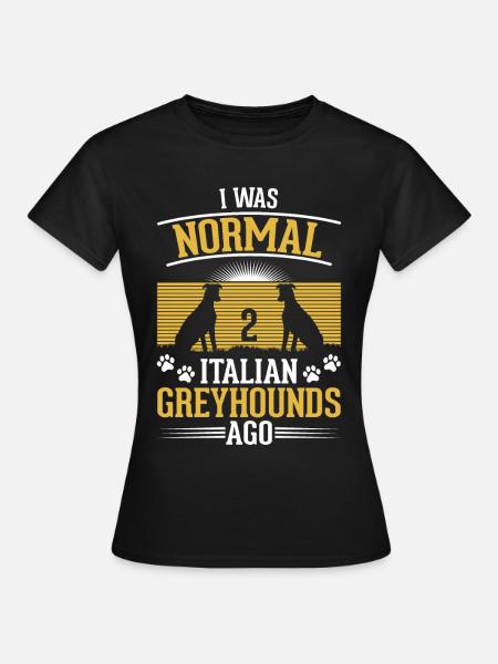 Italienischer Windhund Geschenk - Frauen T-Shirt - Schwarz