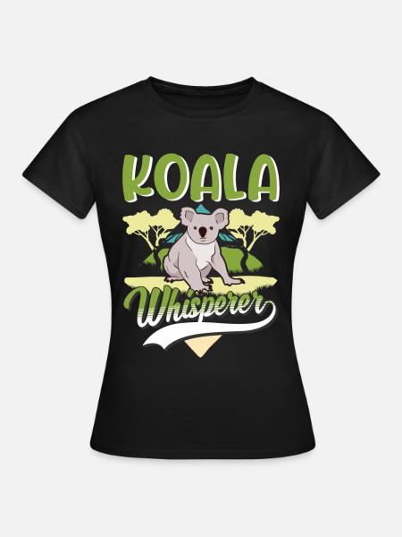 Koala Flüsterer Koalabär - Frauen T-Shirt - Schwarz