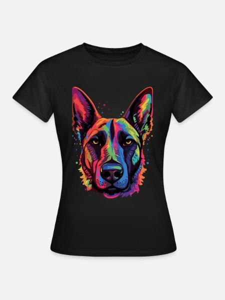 Berger Belge Malinois - T-shirt Femme - noir